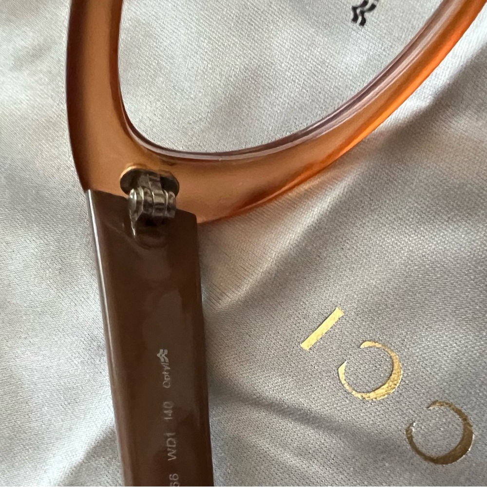 💃🏼 New Authentic Gucci Full Rim Butterfly / Cat Eye Brown Frames 3566 WD1 140 - Picture 6 of 16